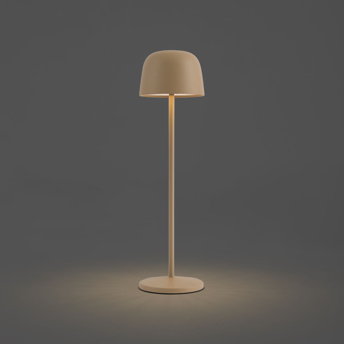 Tafellamp beige incl. LED oplaadbaar met laadstation IP65 - Raika
