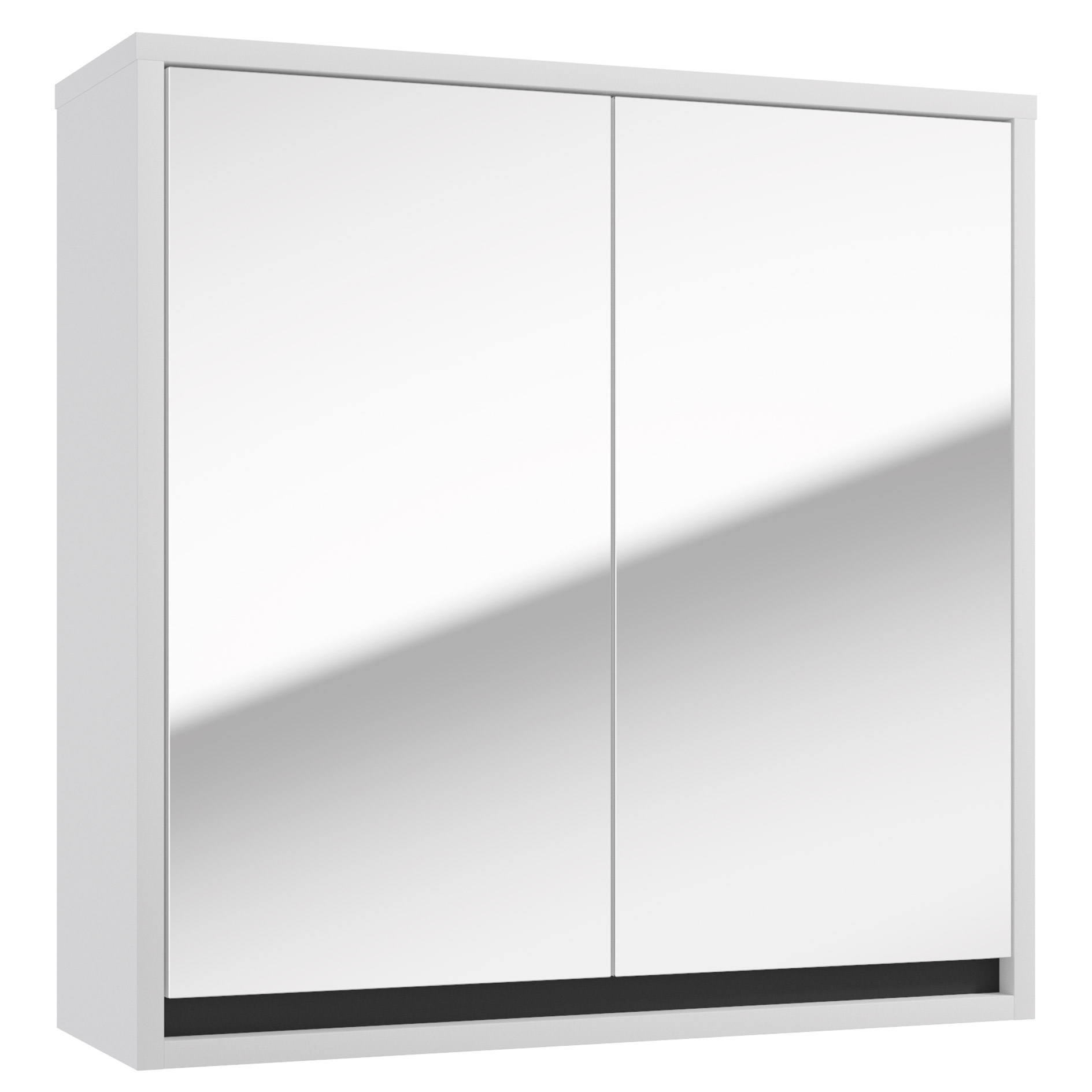 Spiegelschrank - weiß - wechselbare Blende - 60 cm