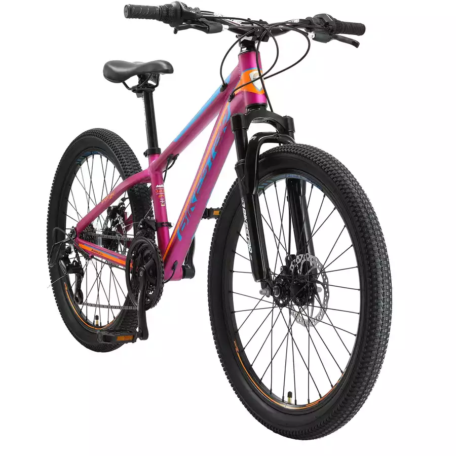 Bikestar Kinderrad 24 Zoll Alu MTB Sport berry