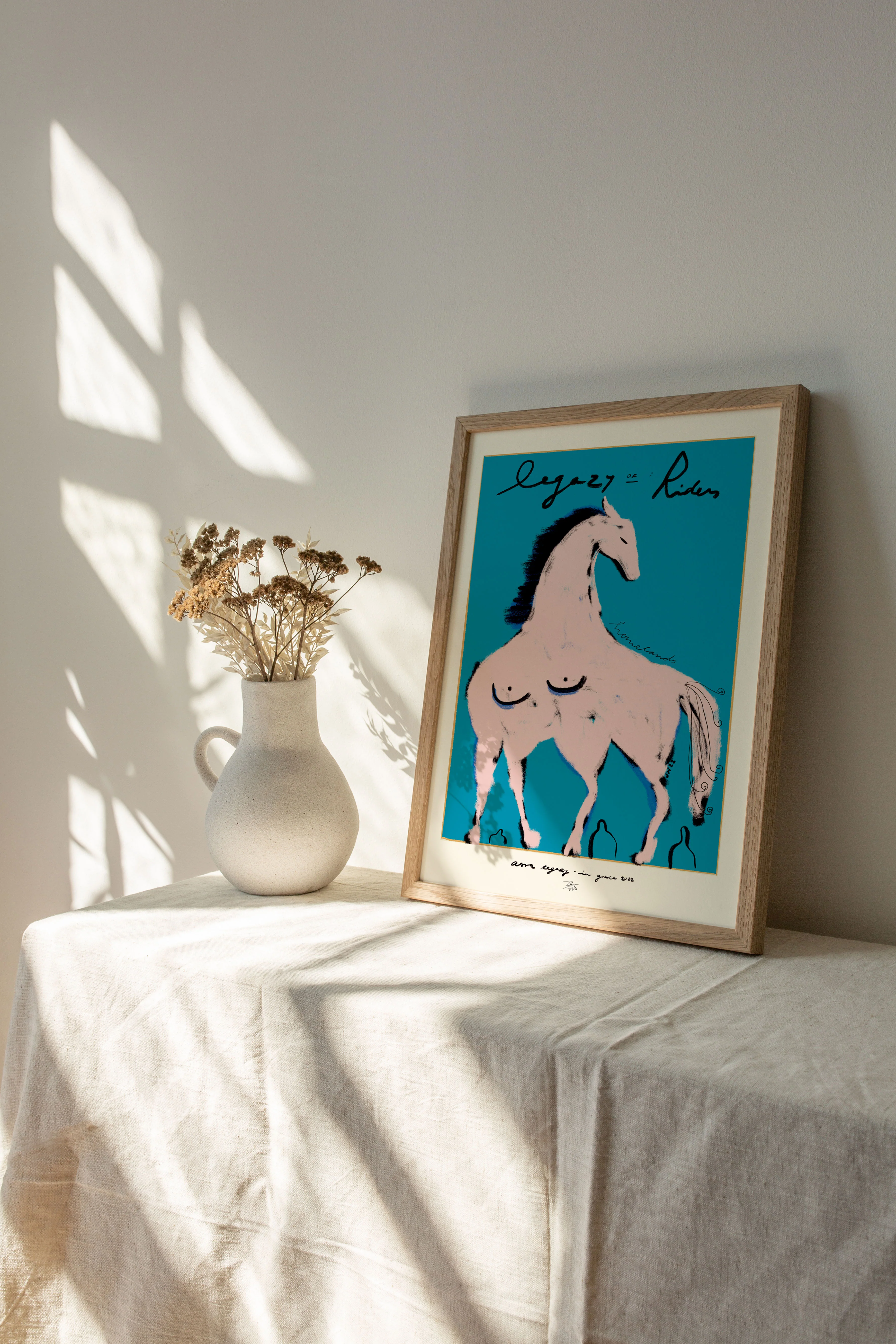 Poster & Frame  Das Rotes Rabbit Legacy Riders plakat - 30x40 cm.