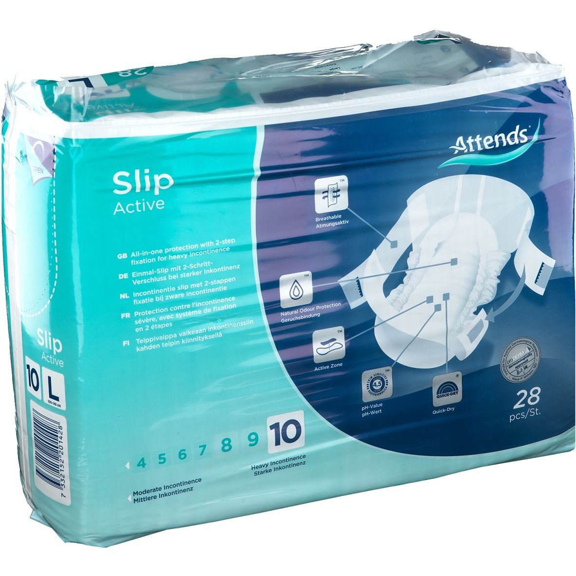 Attends® Slip Active 10 L