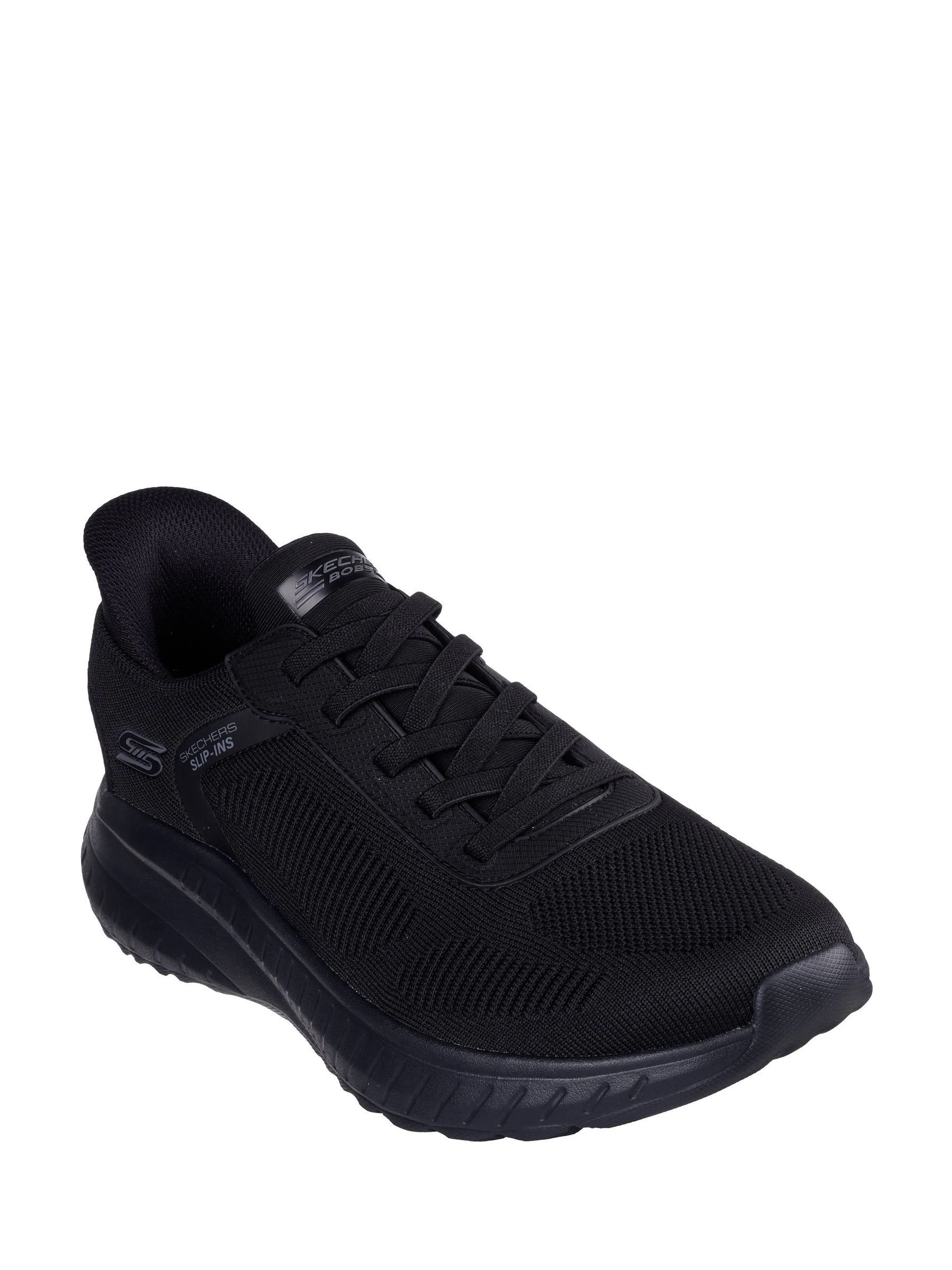 Zwart - Skechers Slip-ins Bobs Sport Squad Chaos Solid Step Trainers