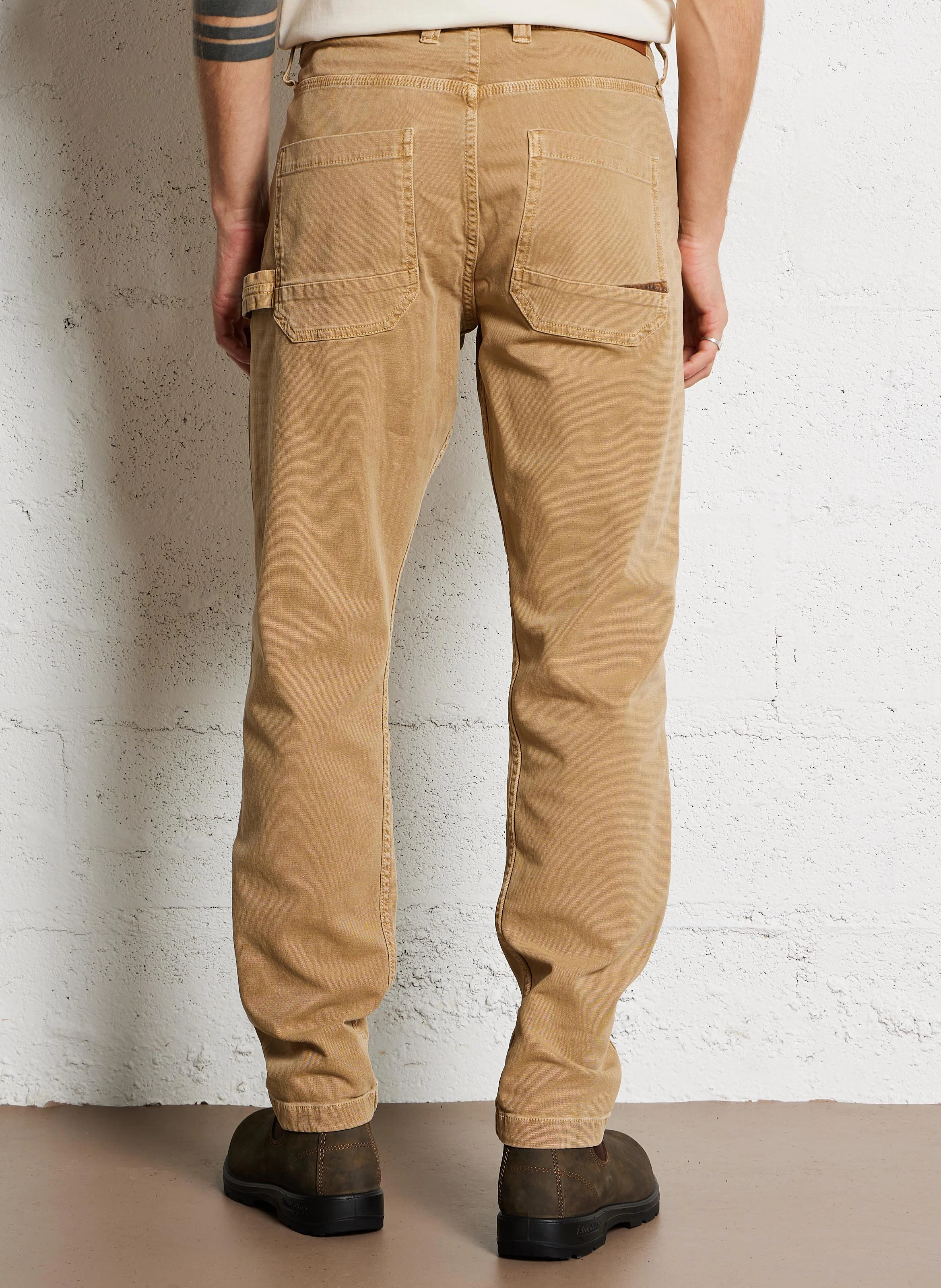 MECANIK - Pantalon cargo en coton mélangé | Marron