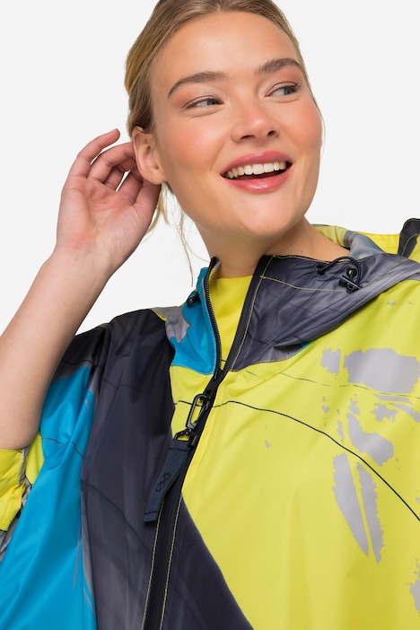 Funktions-Regencape, Unisex, Print, Kapuze