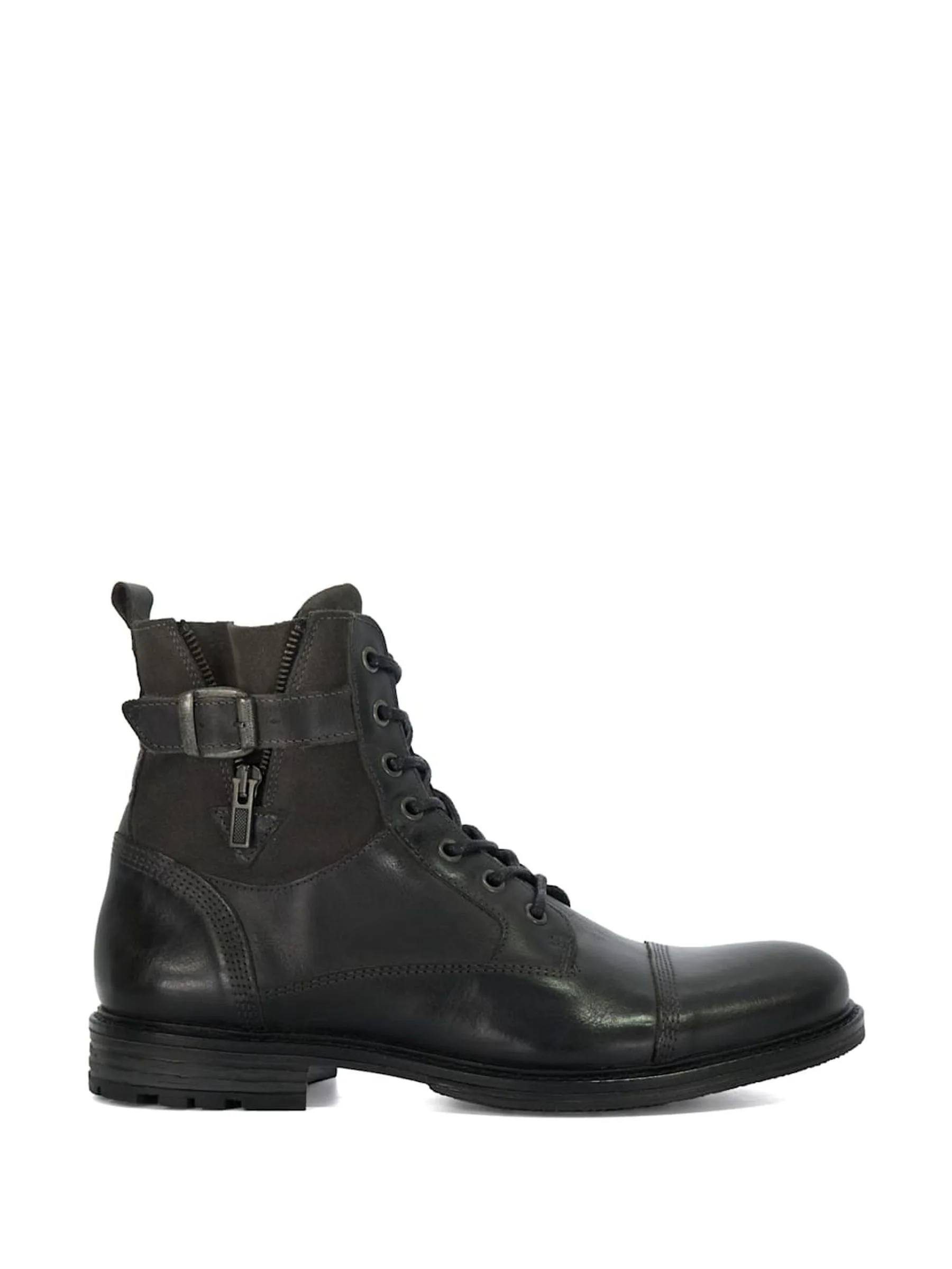 Grijs - Dune London casual Call enkellaarzen met gespdetail