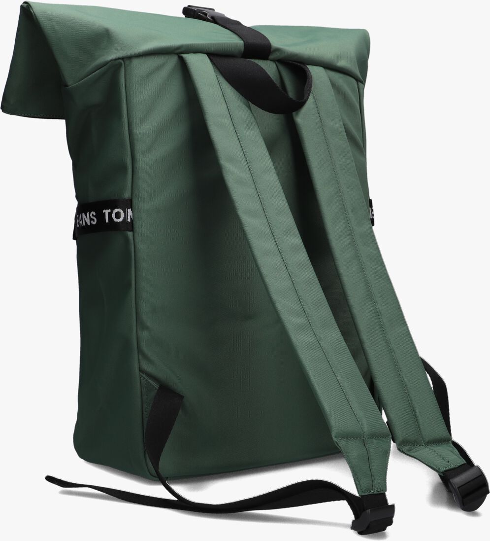 TOMMY JEANS groene tommy jeans rugtas tjm essential rolltop backpack