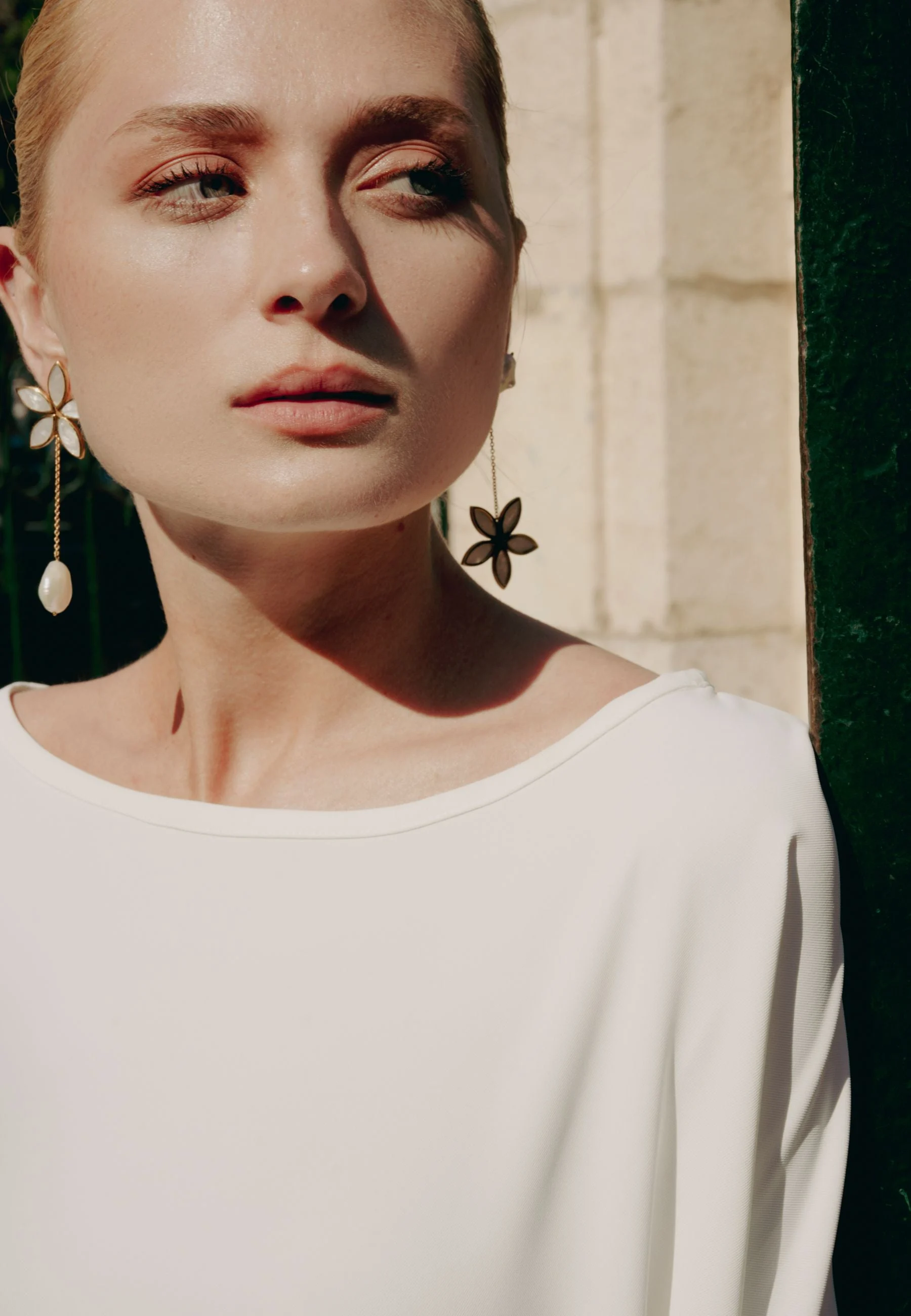 WHITE LOTUS - Boucles d'oreilles white lotus | Blanc