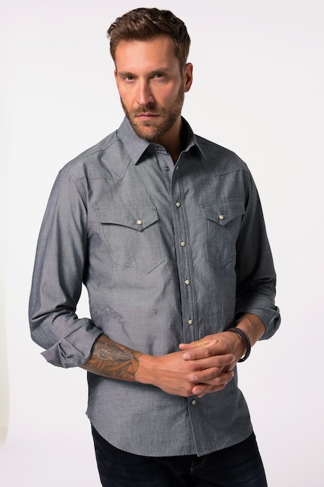 Hemd, Langarm, Cowboy, Kentkragen, Modern Fit, bis 8 XL