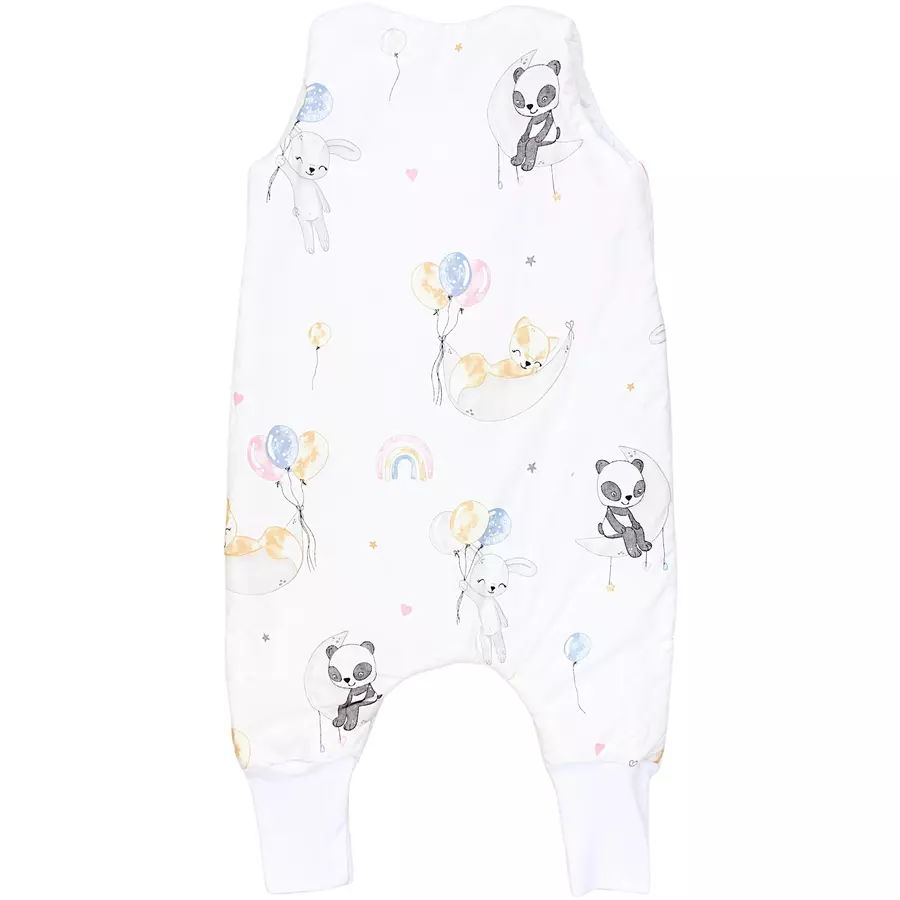 TupTam Baby Winter Schlafsack mit Beinen weißbeige