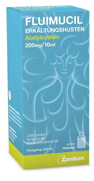 FLUIMUCIL Erkältungshusten Sirup 200 mg/10ml Himbeer Fl 200 ml