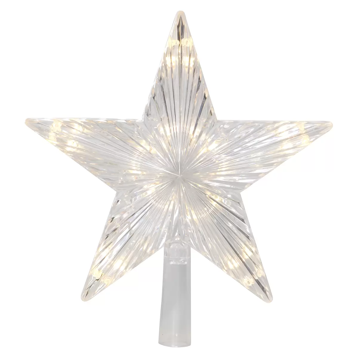 LED Baumspitze Stern Transparent