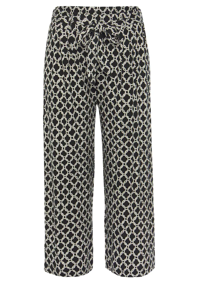 LASCANA Culotte  mit Alloverdruck, 7/8-Hose, Jerseyhose