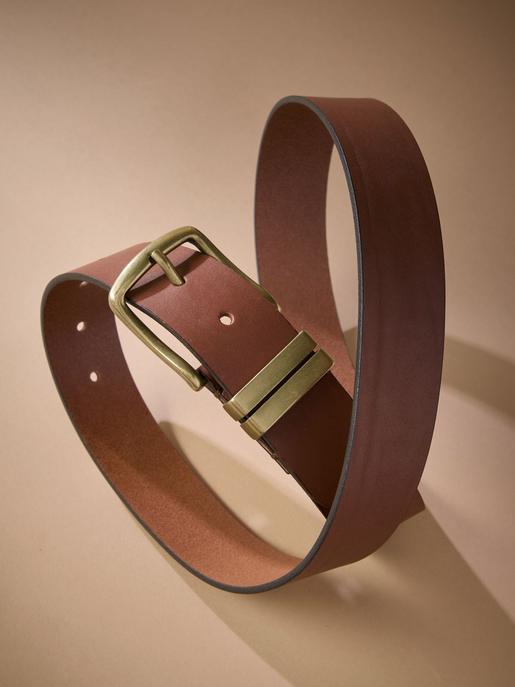 Lichtbruin - Signature leren riem
