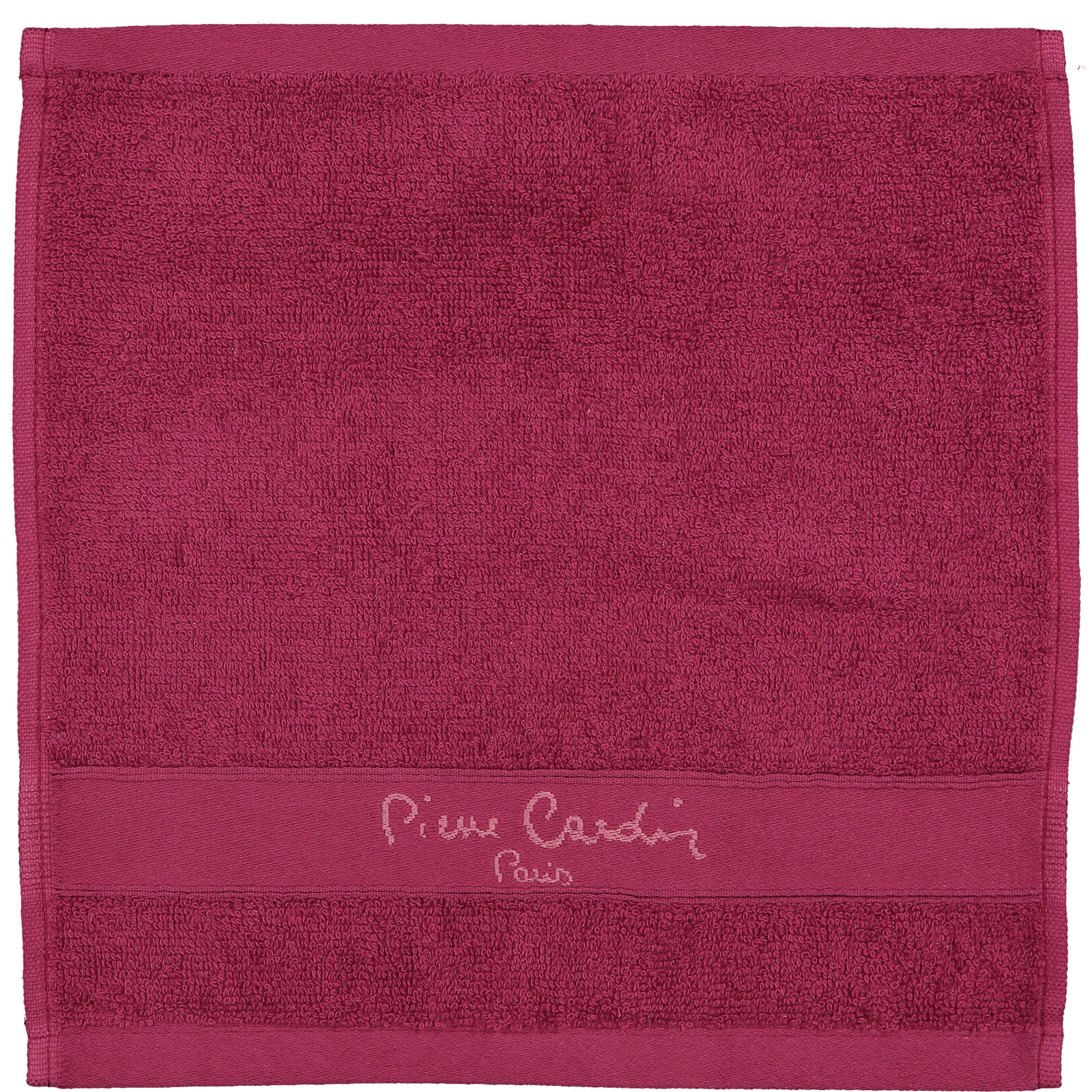 Pierre Cardin Waschlappen Frottee 30 x 30 cm mit Stickerei orange