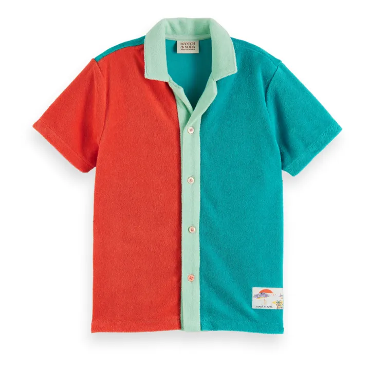 Scotch & Soda Chemisette Colorblock Eponge | Vert