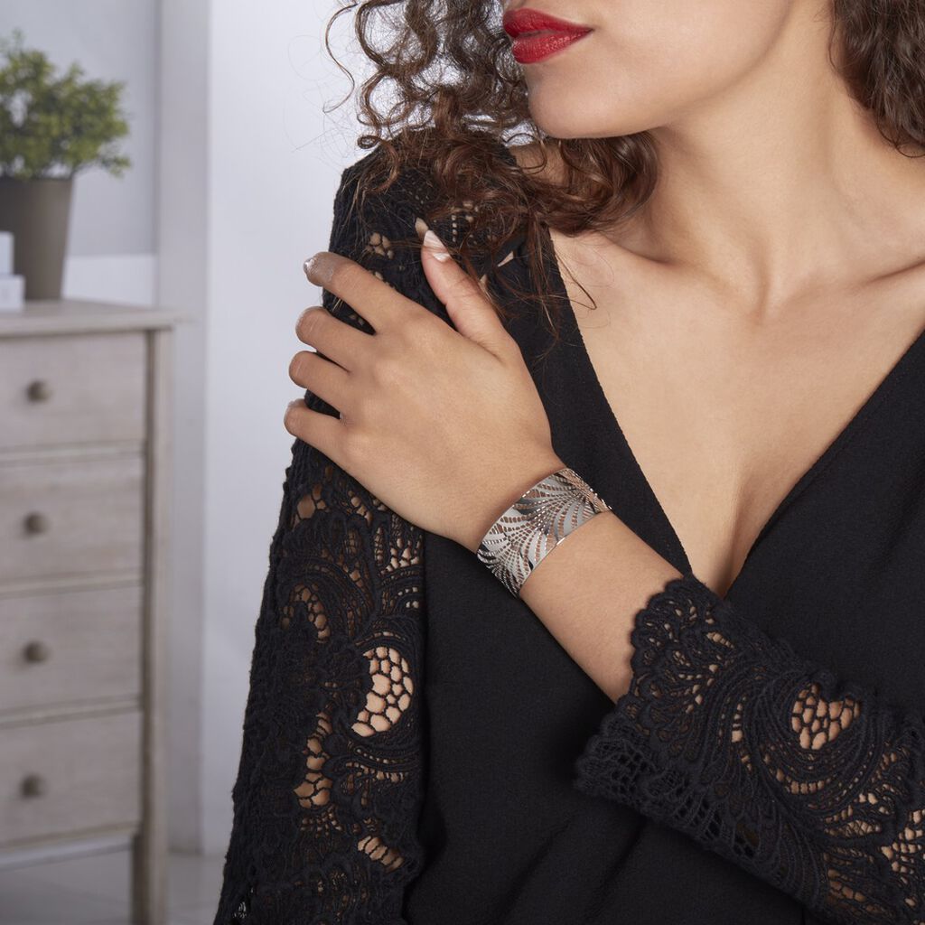 Bracelet Jonc Wilson Acier Blanc