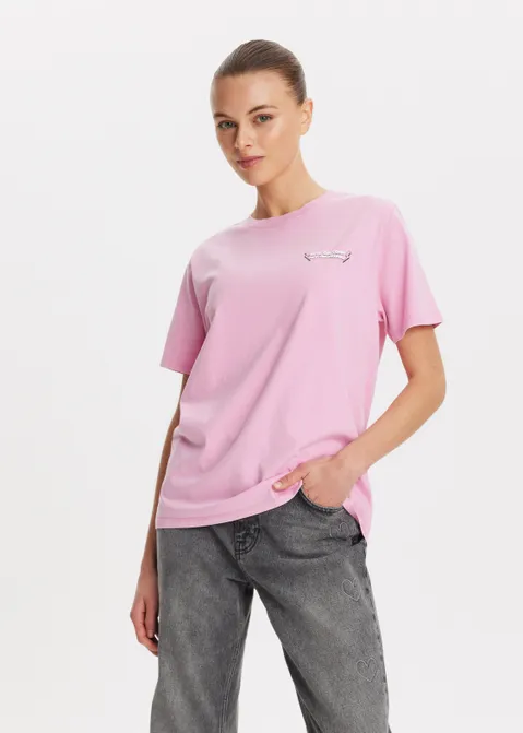 T-shirt met print dreamland roze (ROS.M)