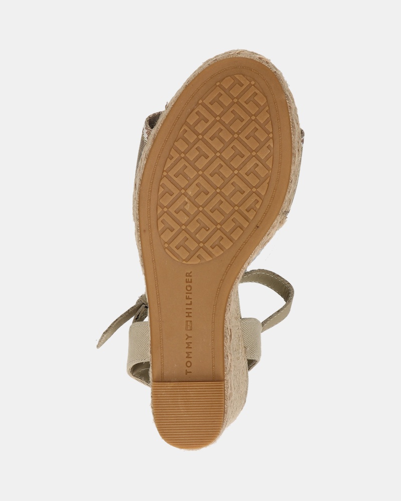 Tommy Hilfiger Sport Webbing Wedge Sleehak  - beige