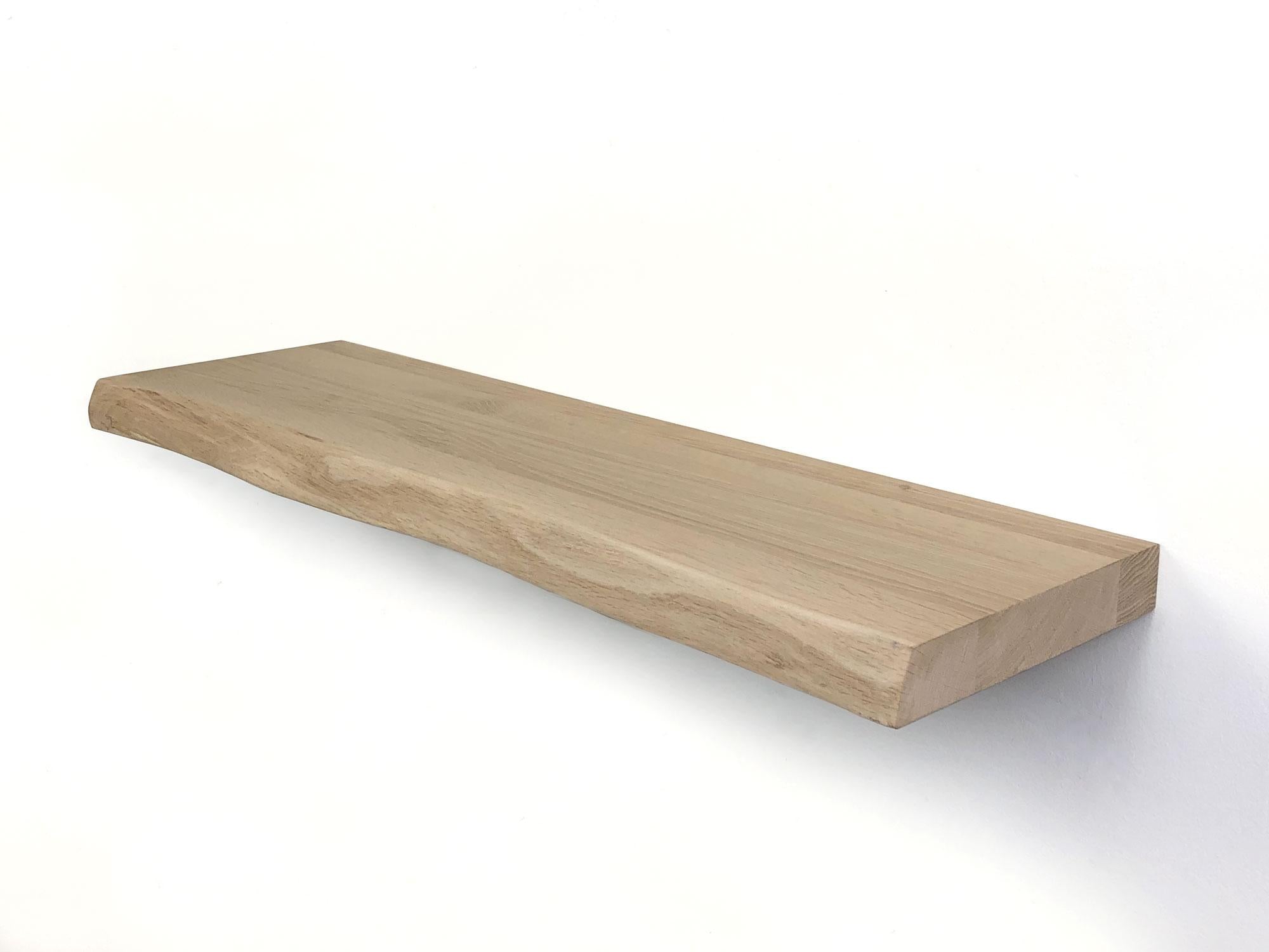 WB zwevende wandplank 80 x 20 cm eiken boomkant