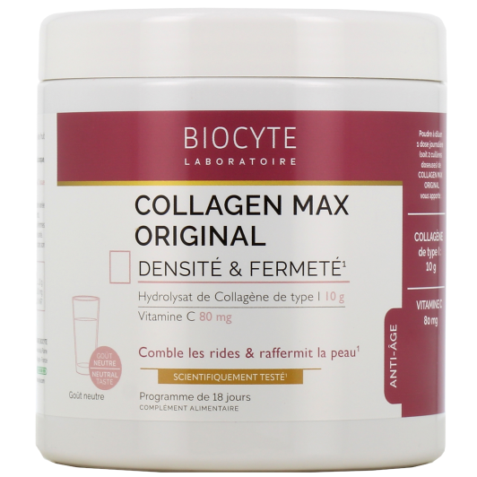 Biocyte Collagen Max Original : collagène en poudre - Action anti âgé