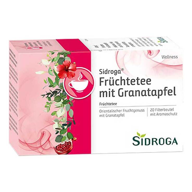 Sidroga Wellness Früchtetee mit Granatapfel Filterb., 20X2.0 g