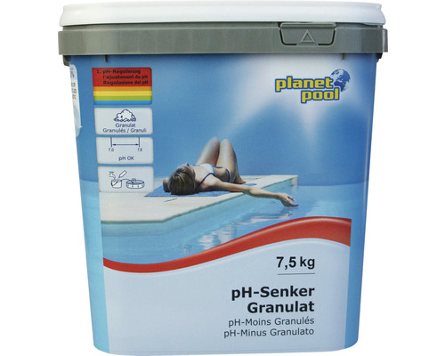 pH-verlager pH-minus korrels Planet Pool 7,5 kg
