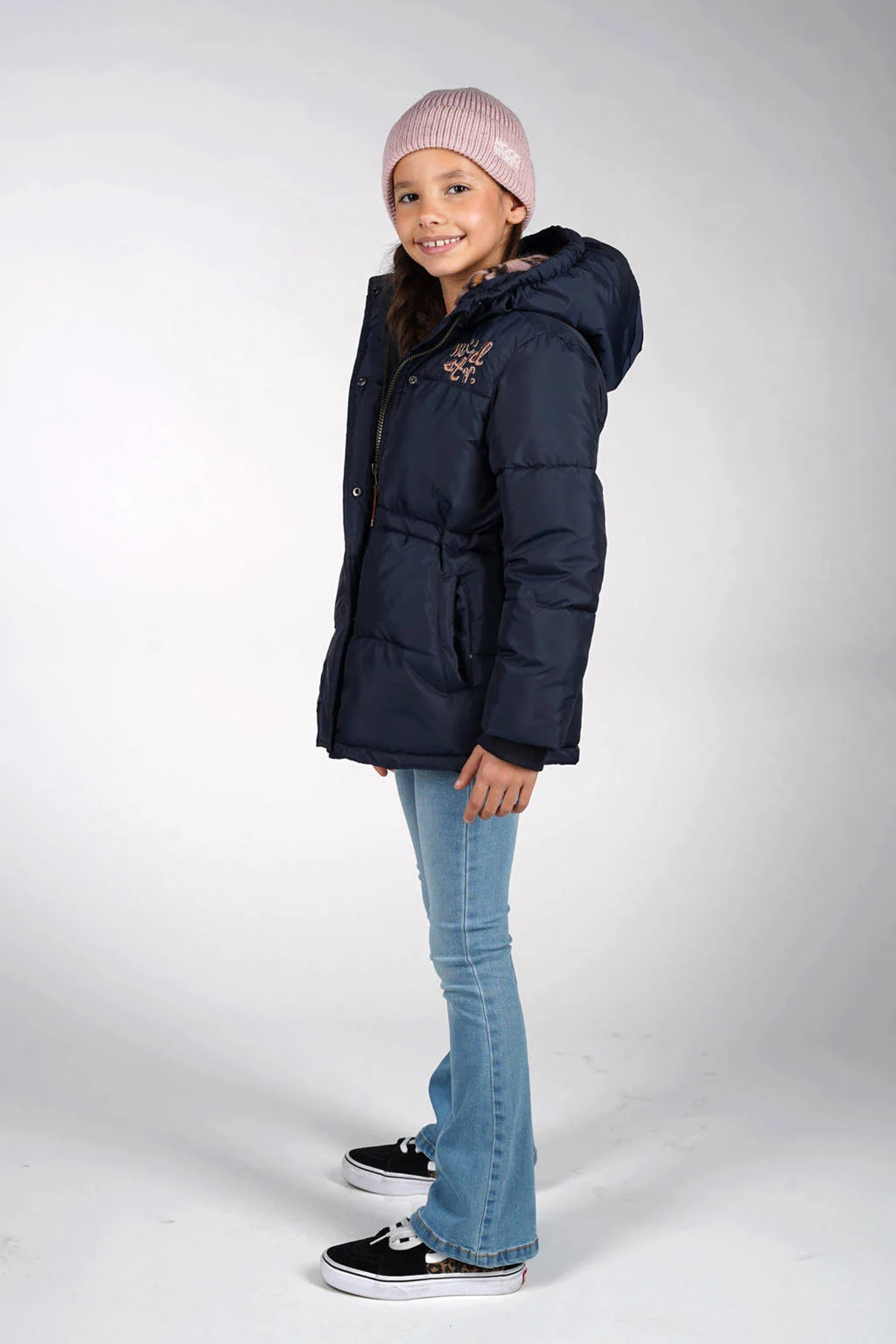 Moodstreet gewatteerde jas donkerblauw