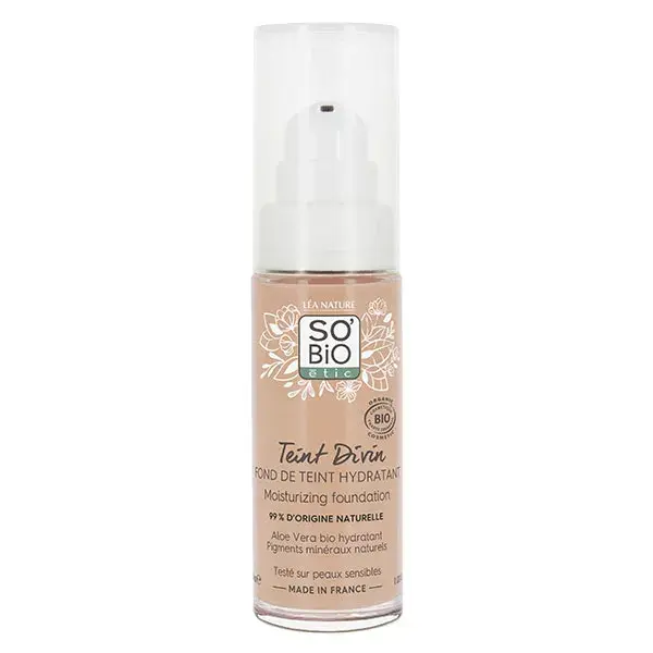 Base Hidratante Orgânica So'Bio Étic Teint Divin nº 15 Vanilla Rose 30ml