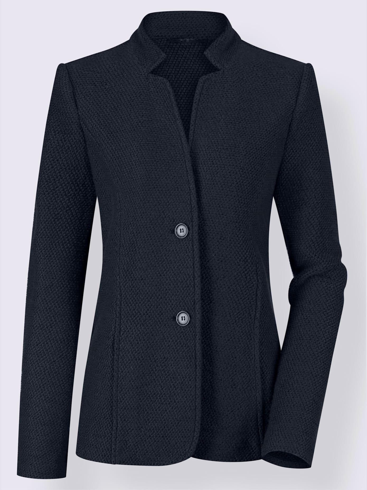 Blazer doux au col montant