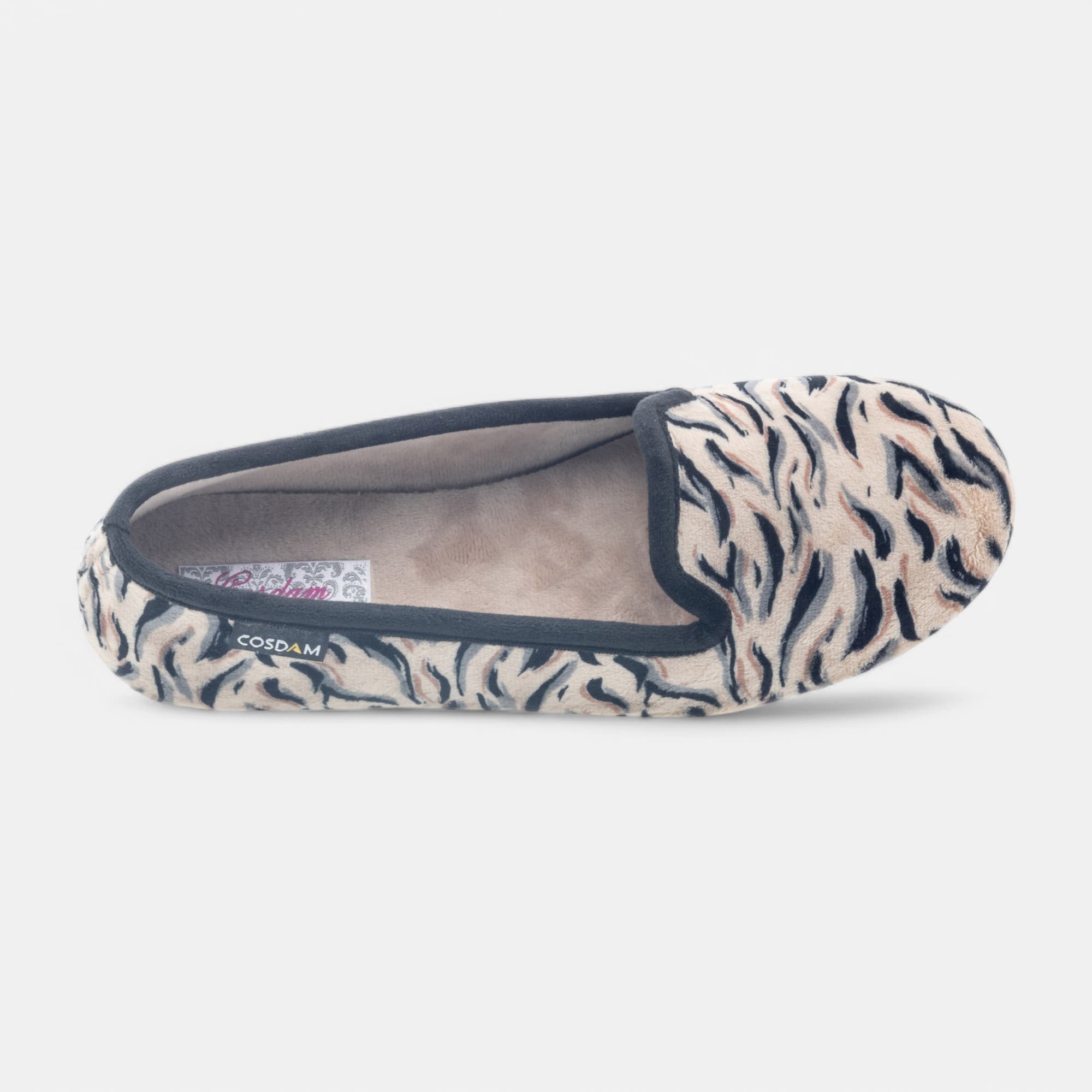 Pantoufles pieds sensibles Femme beige