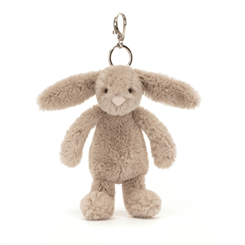 Jellycat Nøkkelring Kosedyr - Bashful Bunny Beige Bag Charm