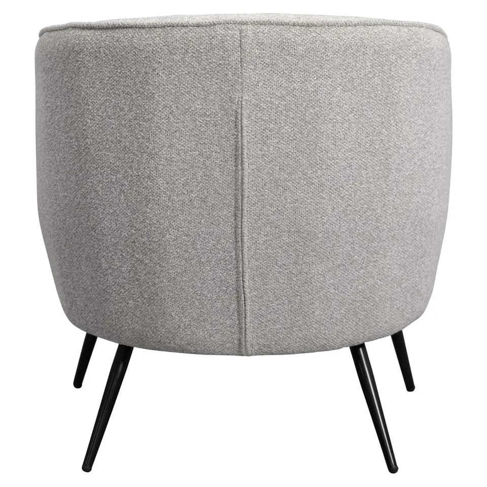 Fauteuil Carlton - bouclé stof - lichtgrijs