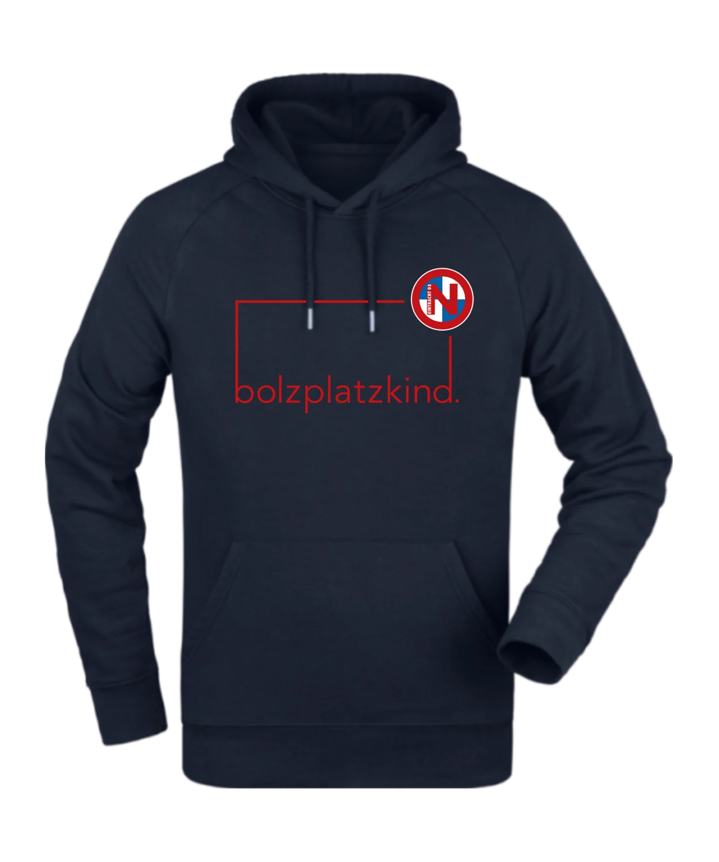 Bolzplatzkind x FC Eintracht Norderstedt Hoody Navy Rot