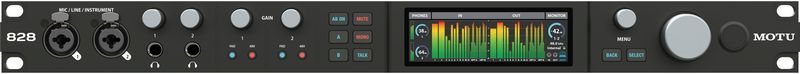 MOTU 828 - Audio-interface - Zwart - USB3 - 60 In- en Uitgangskanalen