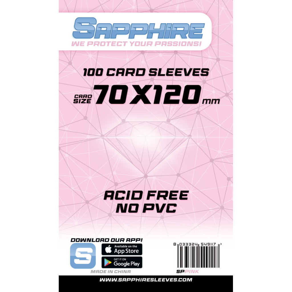 Sapphire - Pochettes Pink - 70x120 mm - 100p