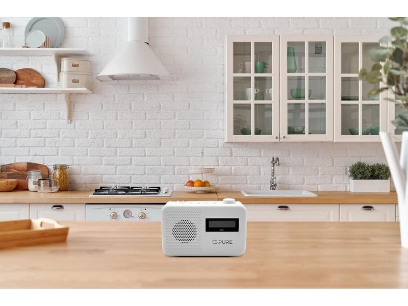 Pure DAB  Radio Elan One2 Weiss Portables DAB /FM-Radio mit Bluetooth 5.1 für den täglichen Gebrauch