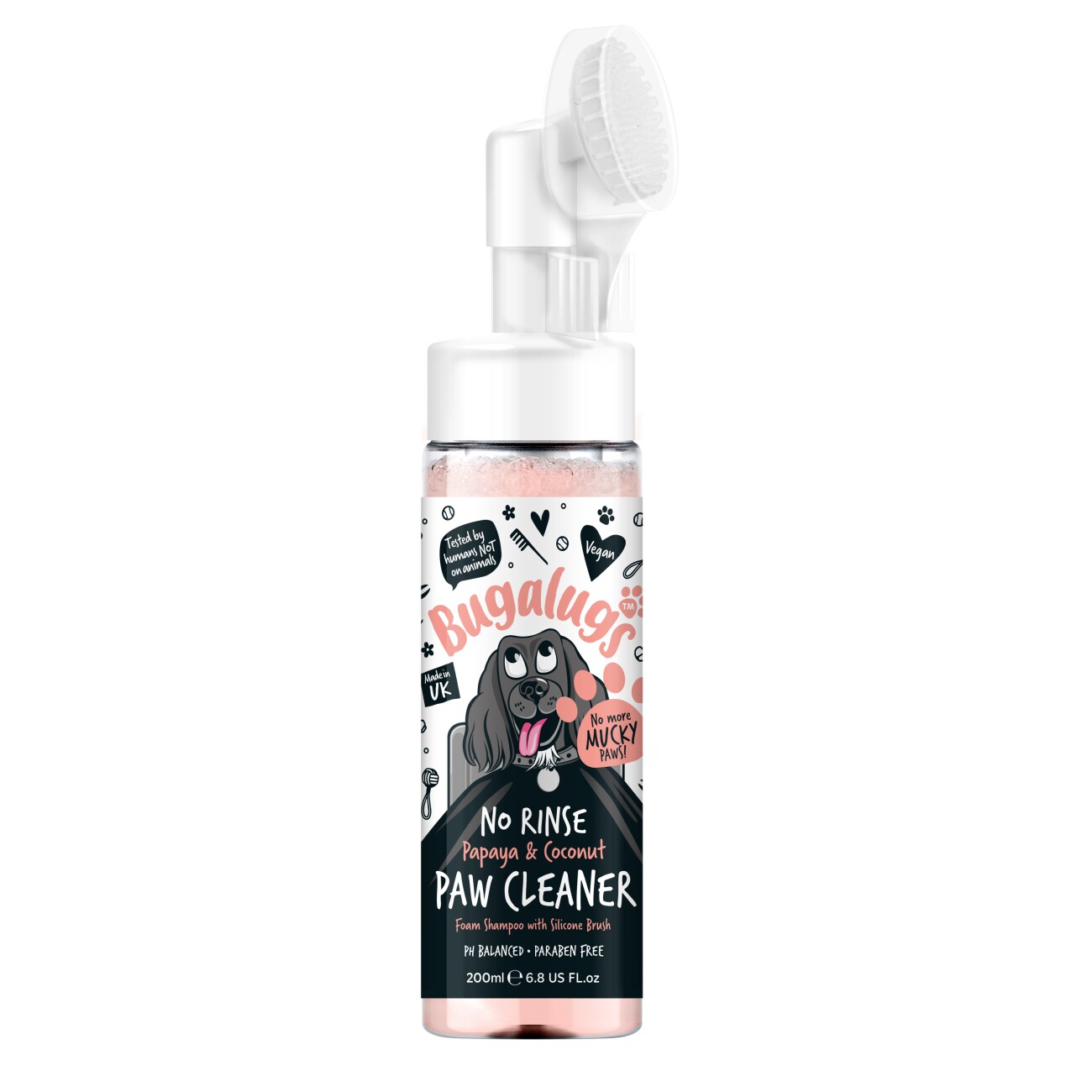 Bugalugs Pfotenreiniger Papaya & Kokos 200 ml