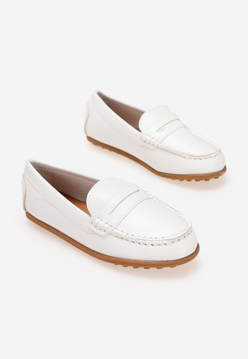 Mocassins enfants blancs Break
