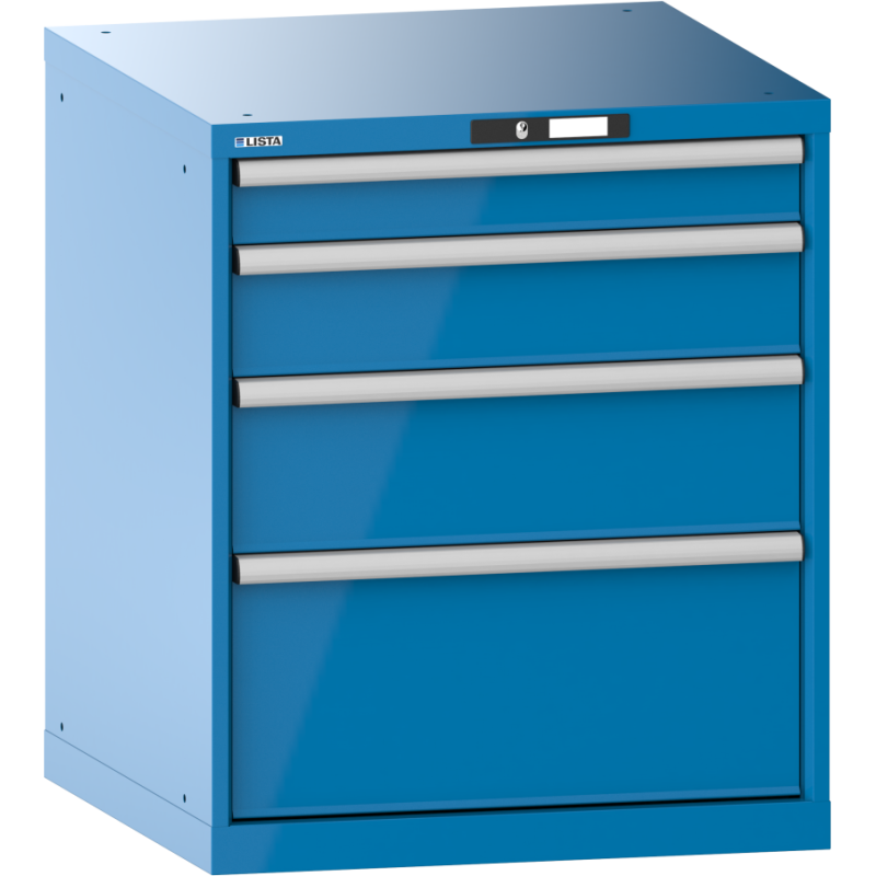 Armoire à tiroirs Lista 36 x 36E  H 85 x L 71,7 x P 72,5 cm 4 tiroirs Key Lock
