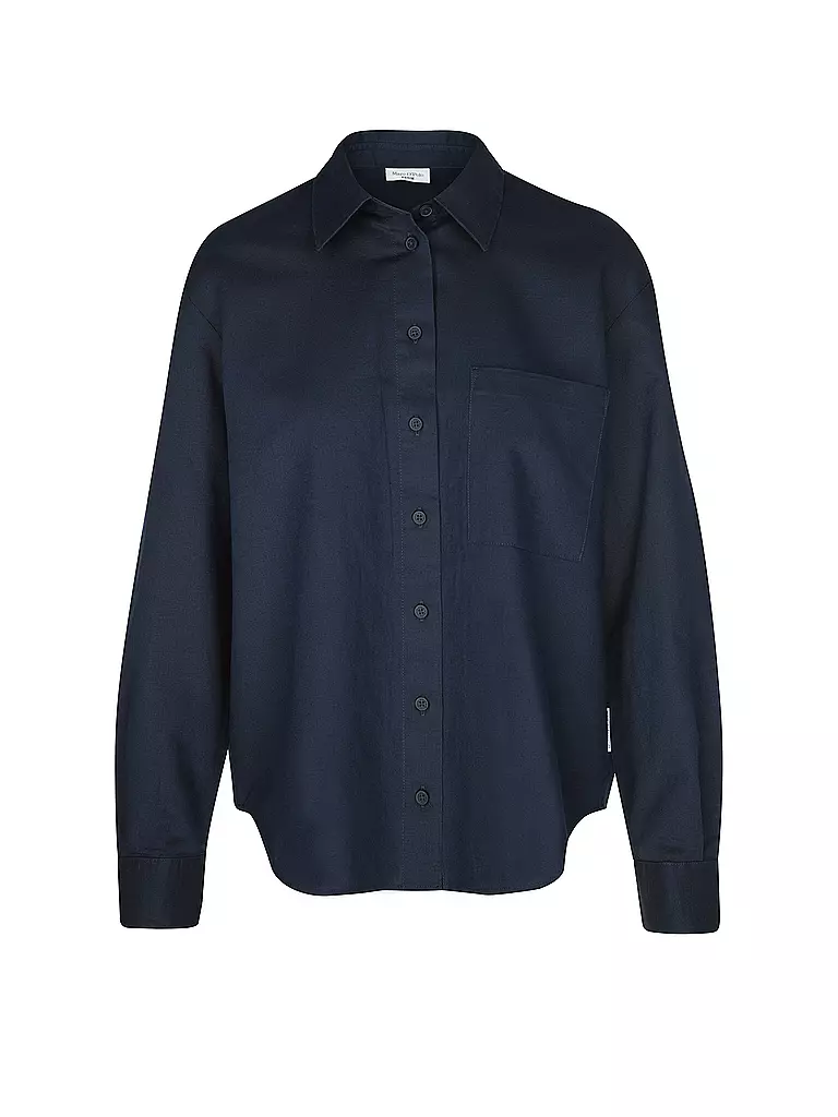 MARC O' POLO DENIM Hemdbluse  dunkelblau