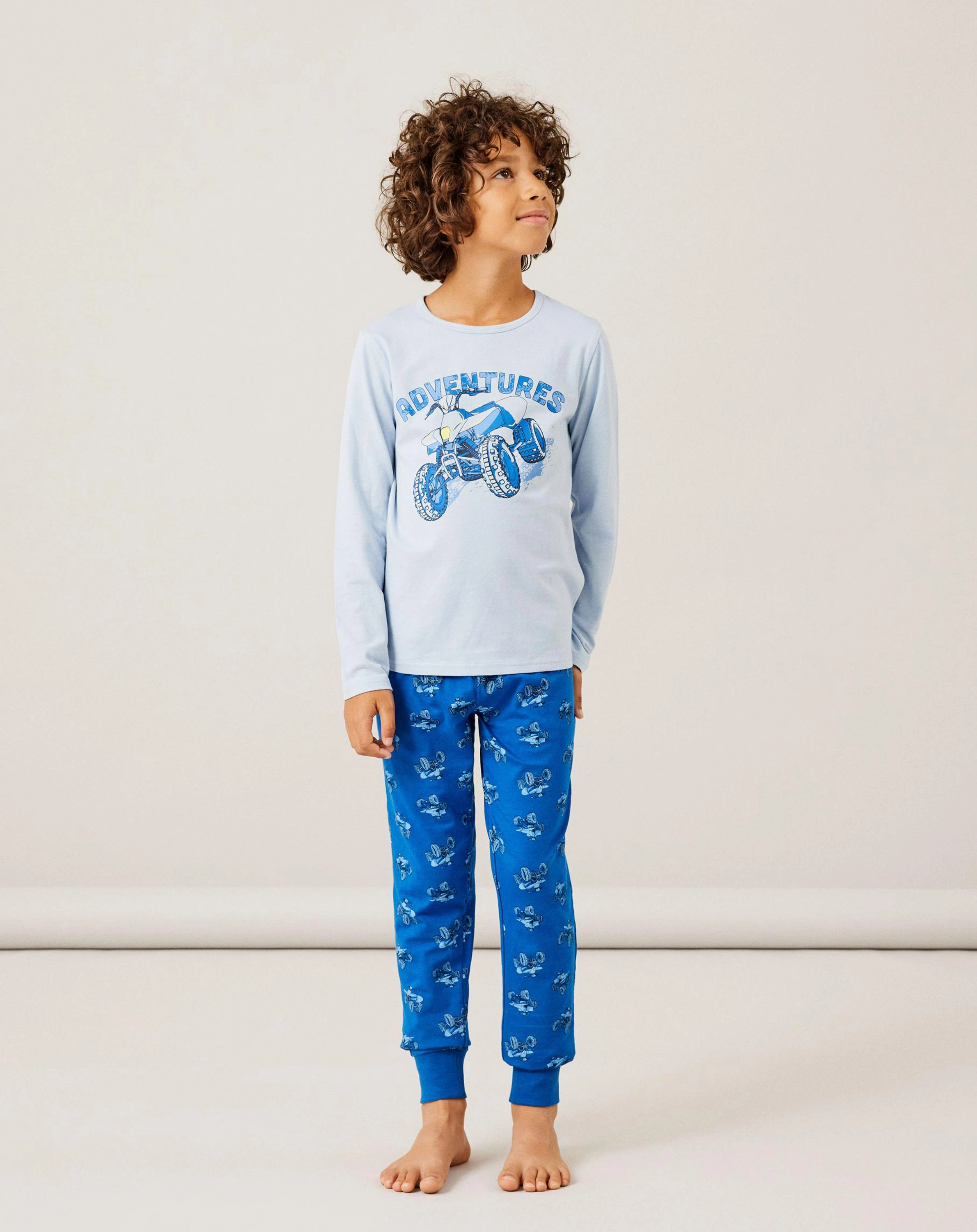 Schlafanzug lang NKMNIGHTSET ATV in nautical blue
