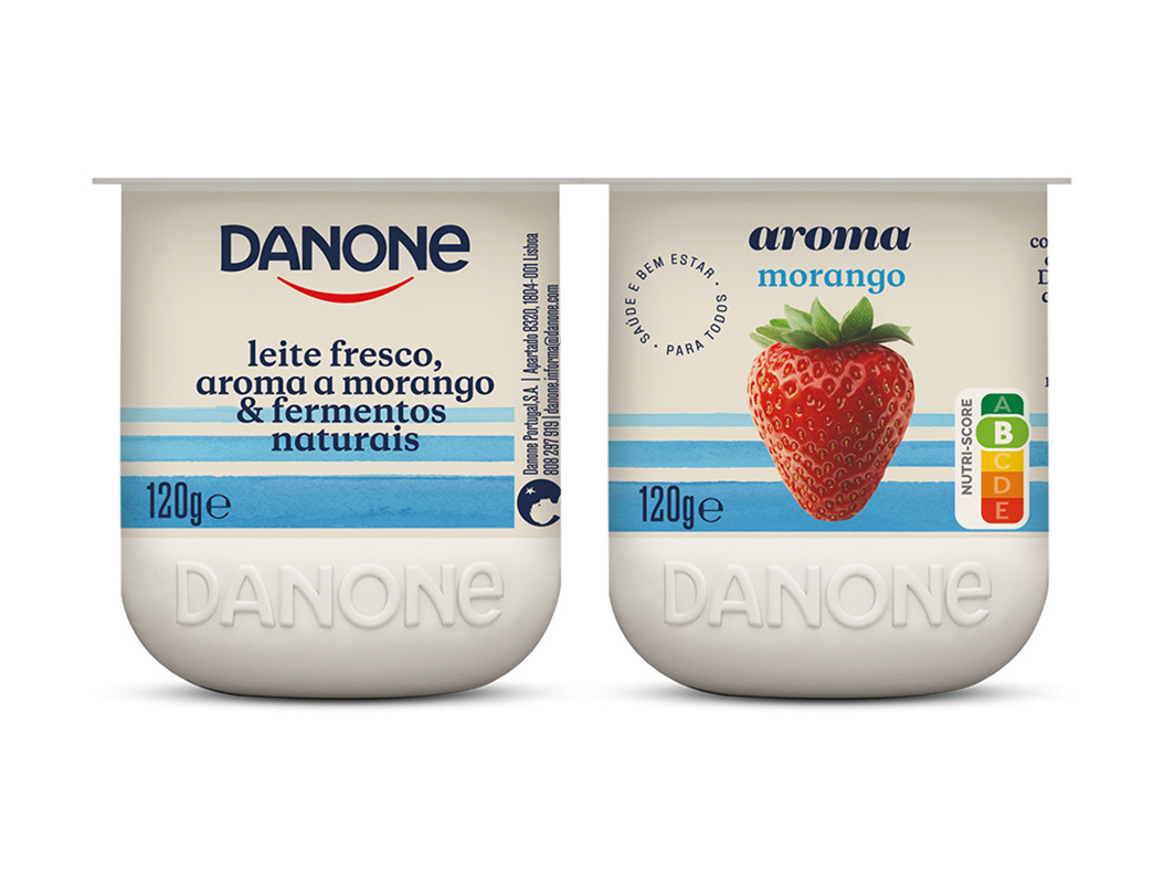 IOGURTE DANONE AROMA MORANGO 4X120G