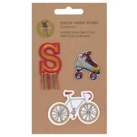 Lässig Textilsticker Bike