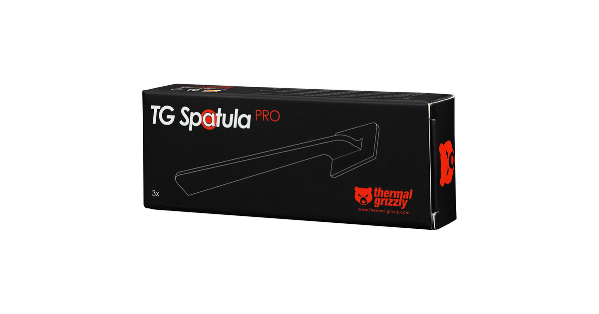 Thermal GrizzlySpatula Pro (3-pack) plamuurspatel  (Zwart, 3 Stuks)