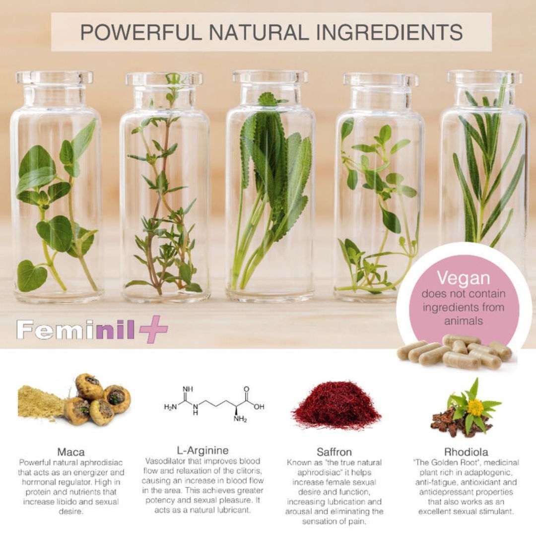 Libido Tabletten gegen vaginale Trockenheit | Aphrodisiakum | FEMINIL+
