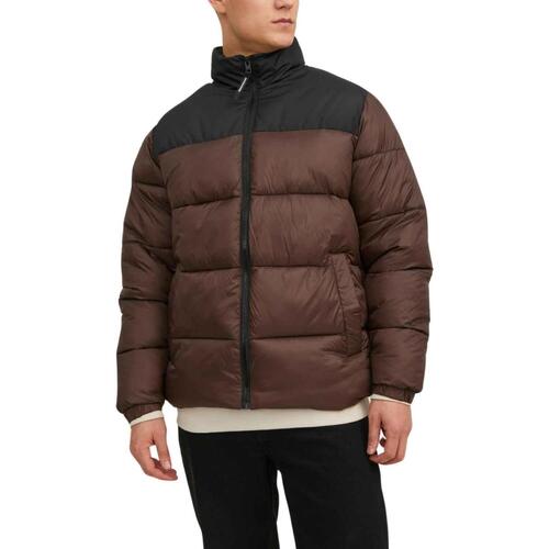 Jack & Jones - JJETOBY PUFFER COLLAR SN Marrón