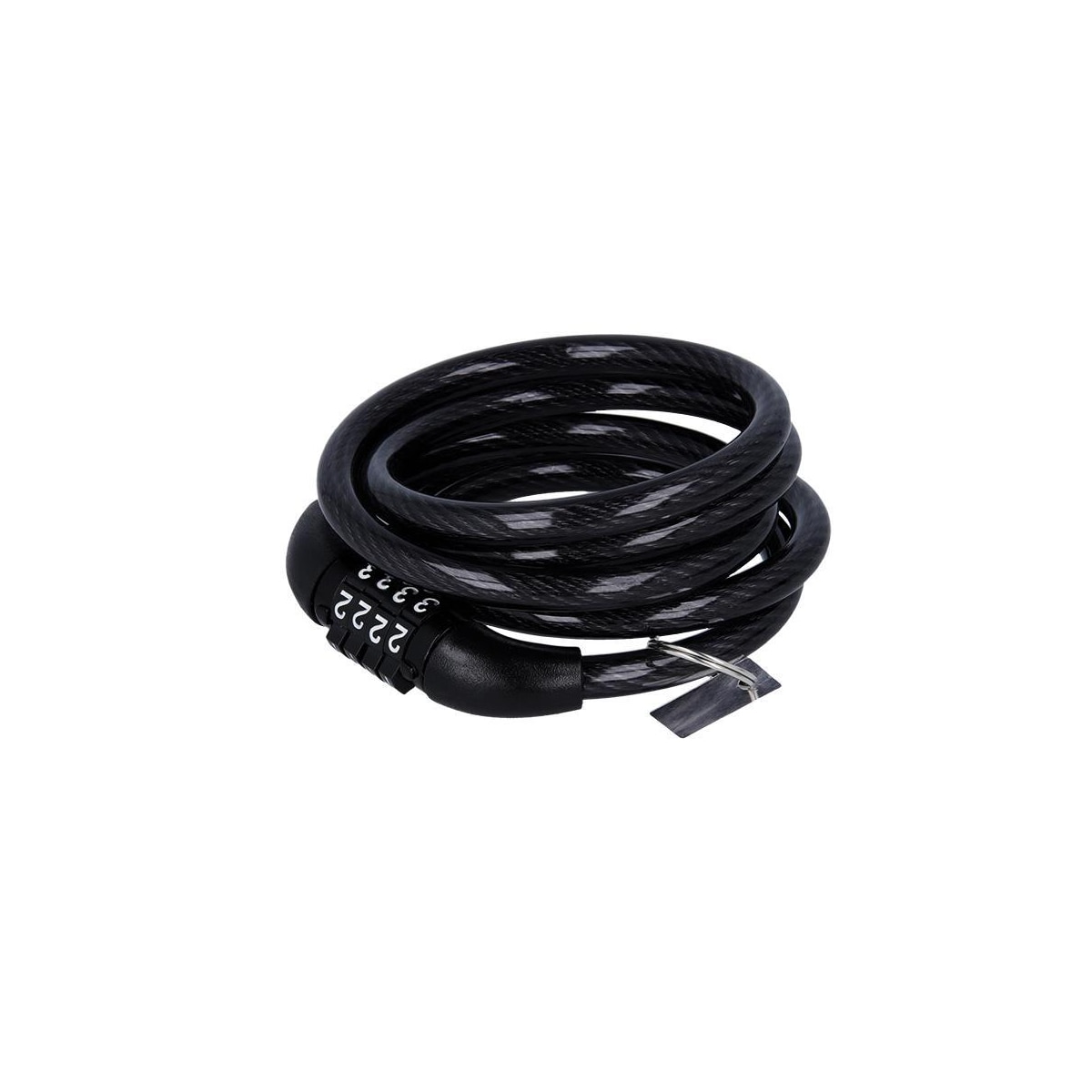 Forever Outdoor Sykkellås med kabel og kode KYL-100, Svart