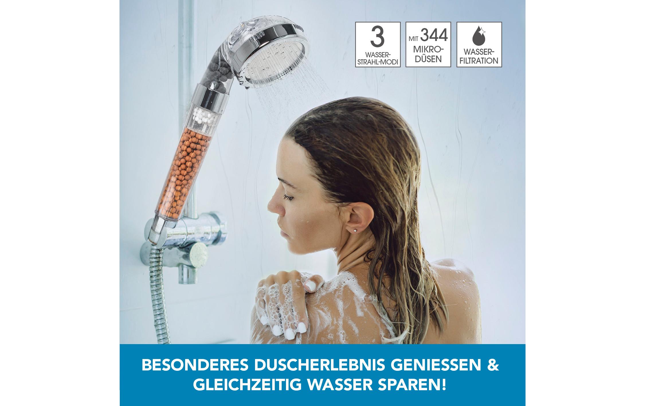 Handbrause Spa 3 in 1Duschkopf 3 Wasserstrahl-Modi