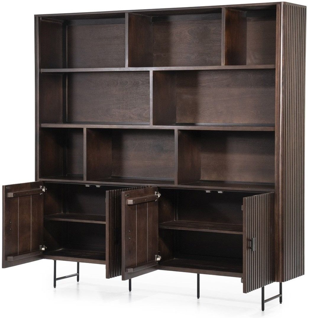 Boekenkast Bruin 96122 Remi B200 x D37 x H200 cm