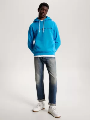 Moletom com capuz e modelagem regular com logo